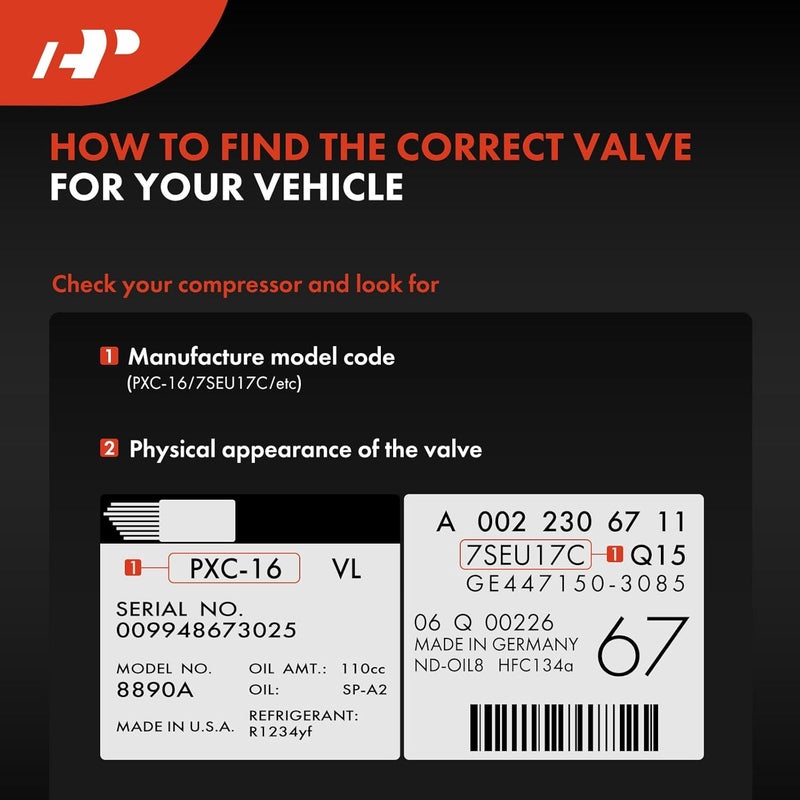 A-Premium AC Compressor Control Solenoid Valve 07PXE16, 07PXE14 for Volkswagen & Audi - Image 3