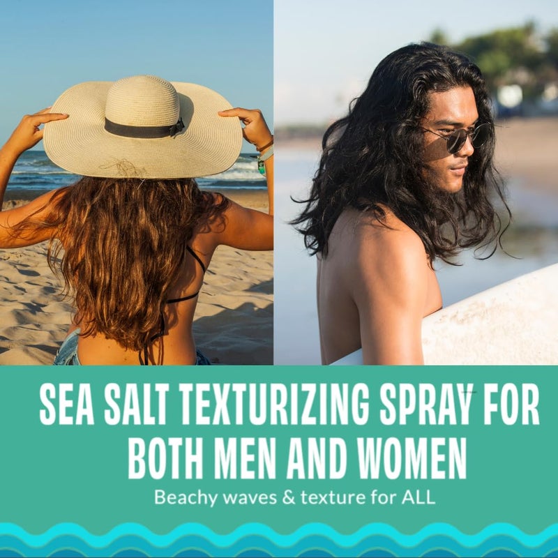 FoxyBae Sea Salt Spray - Texture Spray for Hair Texturizing & Volumizing with Biotin for Growth & Thickening - Wavy Hair Products for Men & Women - 8 Fl Oz - Image 3