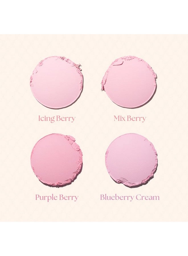 داسيك بودرة خدود داسيك بليندينغ مود رقم 08 بلون سوربيه التوت الأزرق | 4 ألوان قابلة للمزج في بودرة ناعمة خفيفة الوزن | نباتي | أحمر خدود - Image 4