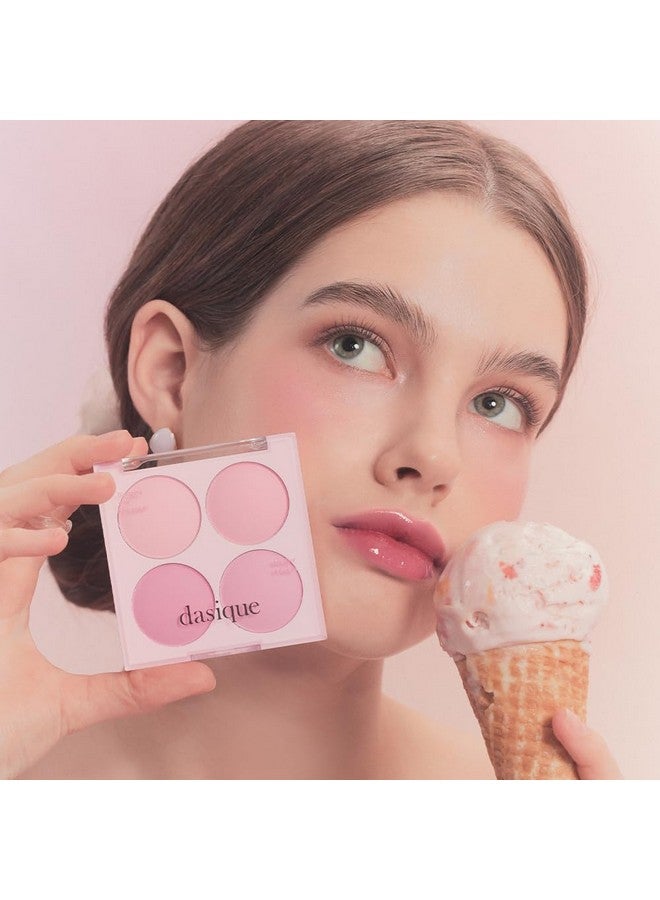 داسيك بودرة خدود داسيك بليندينغ مود رقم 08 بلون سوربيه التوت الأزرق | 4 ألوان قابلة للمزج في بودرة ناعمة خفيفة الوزن | نباتي | أحمر خدود - Image 3