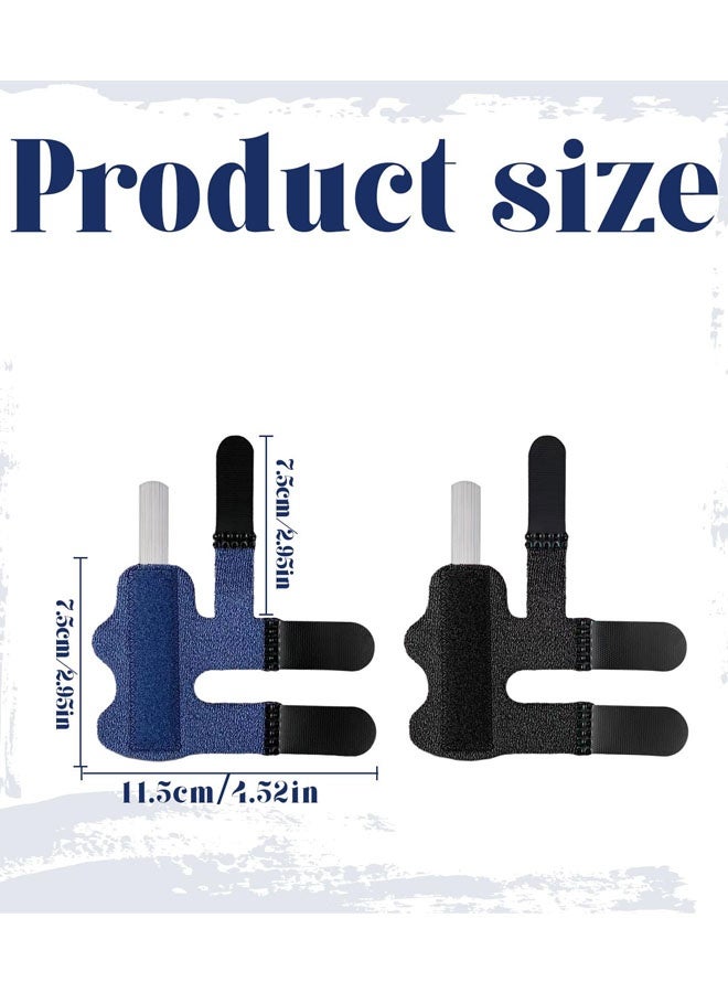 2 قطعة جبيرة إصبع مطرقة قابل للتعديل التغطية الكاملة أصابع الجبائر لتخفيف آلام التهاب المفاصل وكسر المفصل الشلل - Image 2