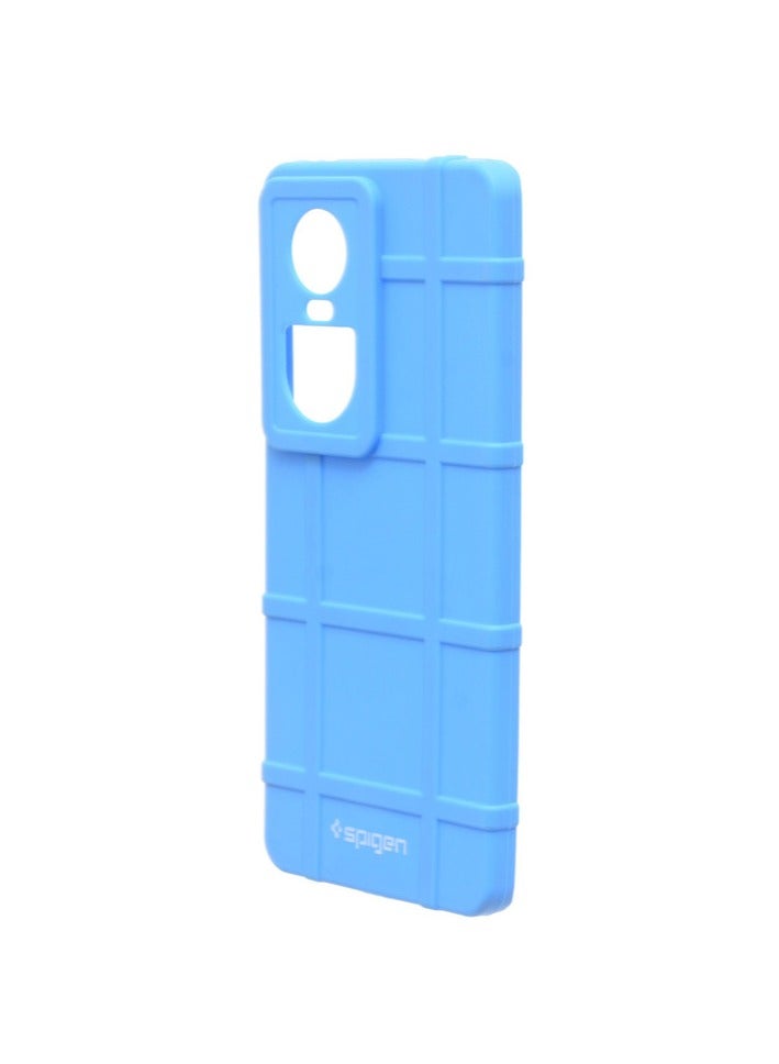 Spigen Silicone Back Phone Protection Cover For Oppo Reno 10 - Blue - Image 3