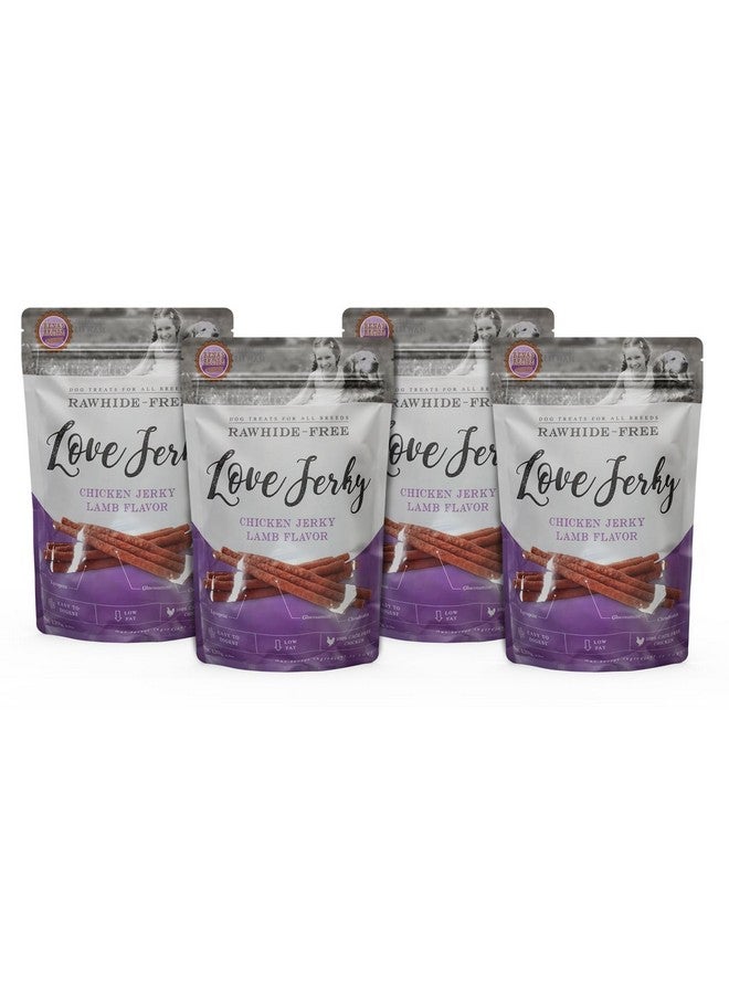 Rena 'S Love Chicken Jerky Lamb Flavour Chicken Sticks For All Breeds Of Dogs, Raw-Hide Free, 100% Cage Free Chicken, Low Fat, Easy To Digest, 480G (Pack Of 4) - Image 1