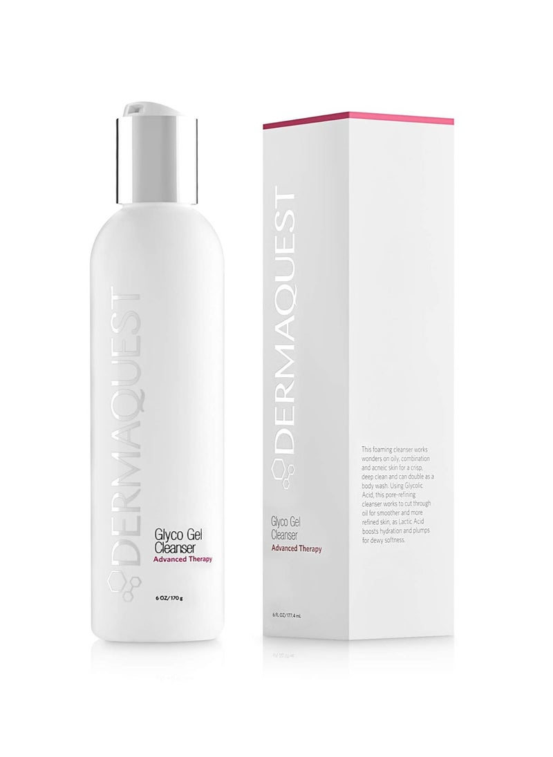 DermaQuest - DermaQuest Advanced Therapy Foaming Glyco Gel Based Cleanser with 15% Glycolic Acid & Lactic Acid - Deep Cleansing Daily Face Wash for Oily Skin and Papular Acne (6 oz) - Image 1