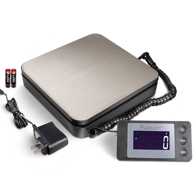 FUZION Digital Shipping Scale 88lb × 0.1oz | Durable Stainless Steel, 4 Weighing Modes, Tare, Dual Power Options, Postal Scale, Package Scale for Packages, Postage - Image 1