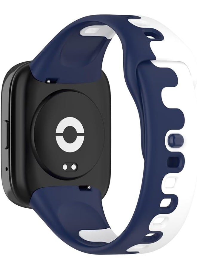 Sport Silicone Strap Compatible with Xiaomi Redmi Watch 3 Active / Redmi Watch 3 Lite, Replacement Soft Silicone Watch Band Wrist Strap, Adjustable Bracelet Wristband for Men and Women - Image 2