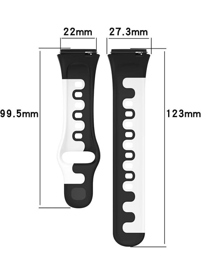 Sport Silicone Strap Compatible with Xiaomi Redmi Watch 3 Active / Redmi Watch 3 Lite, Replacement Soft Silicone Watch Band Wrist Strap, Adjustable Bracelet Wristband for Men and Women - Image 5