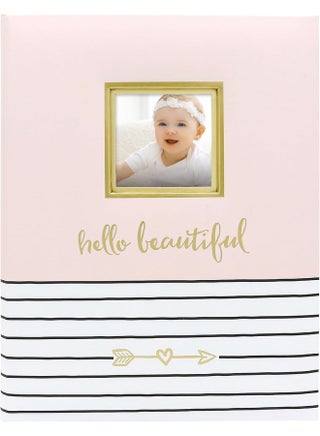 Pearhead Hello Beautiful First 5 Years Baby Memory Book with Photo Insert, Perfect Keepsake, Pink, 1 Count (Pack of 1) - pzsku/Z570BE6A7F002DAFB0ED5Z/45/1746640060/ae708dcd-576b-4533-9725-1eacfafc8e65