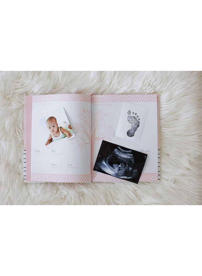 pearhead - Pearhead Hello Beautiful First 5 Years Baby Memory Book with Photo Insert, Perfect Keepsake, Pink, 1 Count (Pack of 1) - Image 1