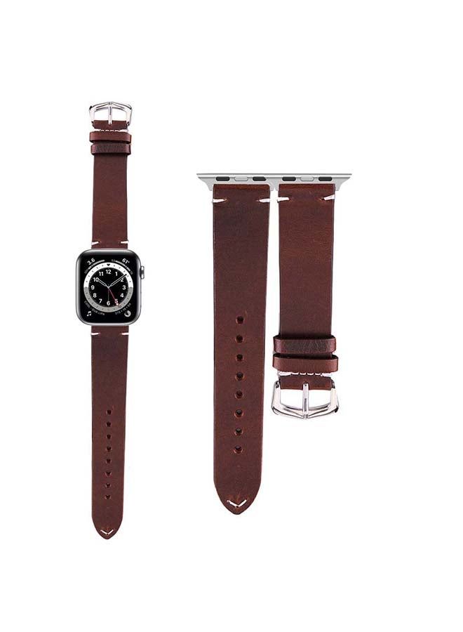 فيسوس شريط استبدال لسلسلة Apple Watch 6/SE/5/4/3/2/1 بني