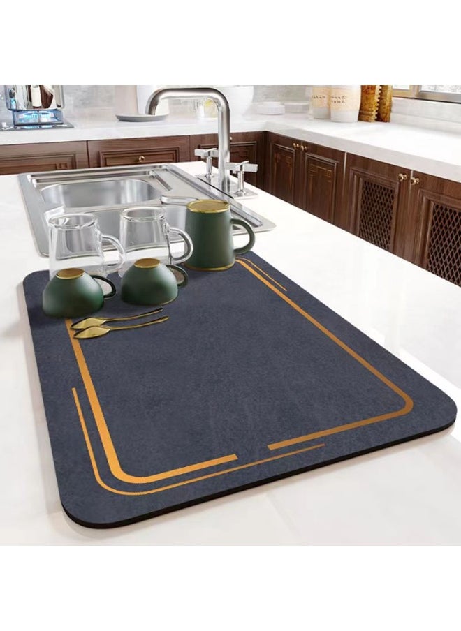 Anna 30x40cm Kitchen Countertop Draining Drying Mat - No Wash, Heat Resistant  - Image 1