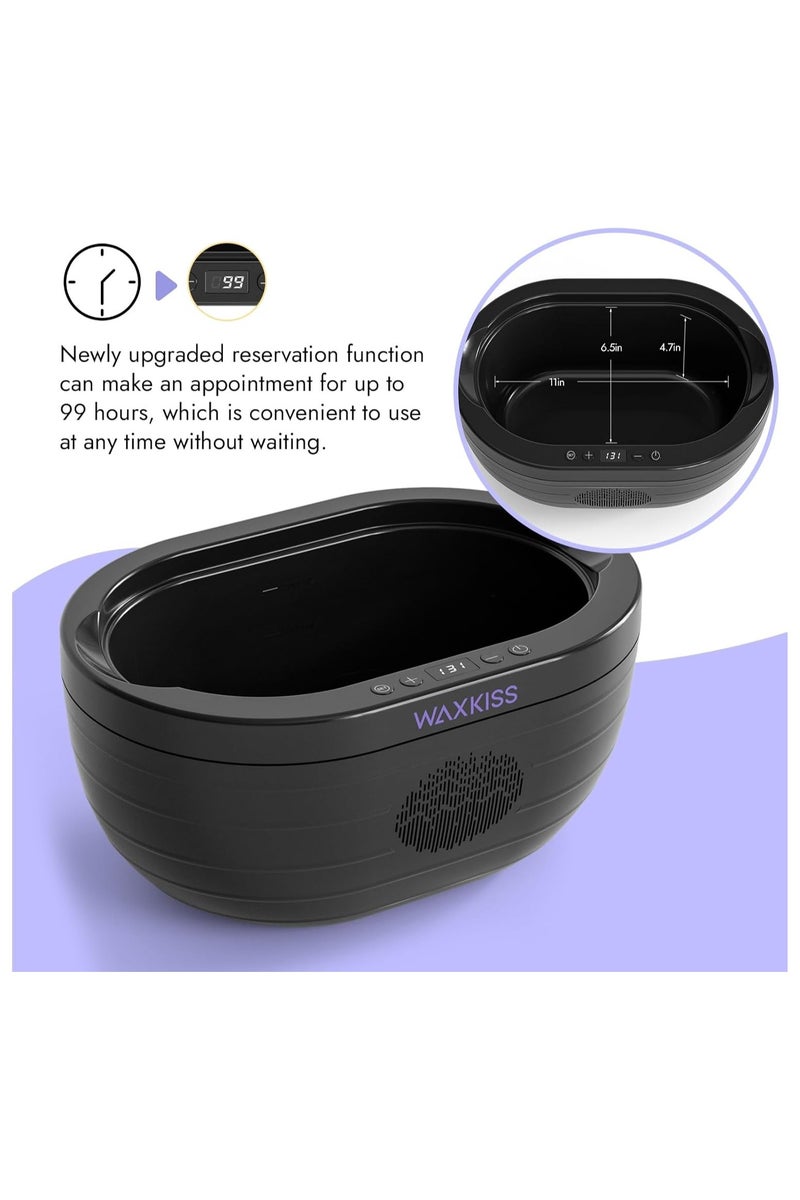 واكس كيس جهاز إزالة شمع البارافين من waxkiss لليدين والقدمين، جهاز حمام شمع البارافين، مجموعة جهاز إزالة شمع البارافين من مادة آمنة لتخفيف التهاب المفاصل وترطيب البشرة بعمق (3000A_BL) - Image 5