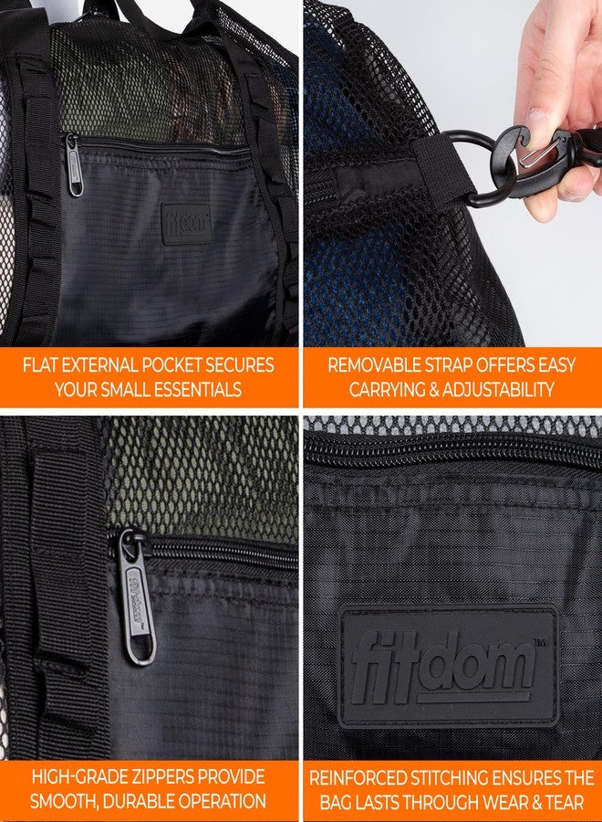 Fitdom 129L 35" Large Mesh Duffle Bag for Scuba Dive or Snorkel Equipment. Best for Water Sports & Beach Activities like Swimming, Diving & Snorkeling. Perfect for Travel, Storage, Gym Gears & Balls. - Image 5