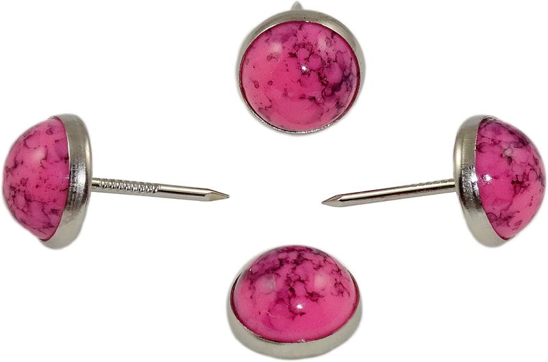 ® 7/16" Marble Design Upholstery Nails Sofa Tacks,25 PCS/Pack DWM (French Rose)