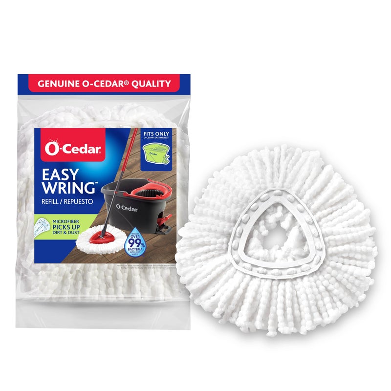 OCedar EasyWring Spin Mop Microfiber Refill White Packaging May Vary