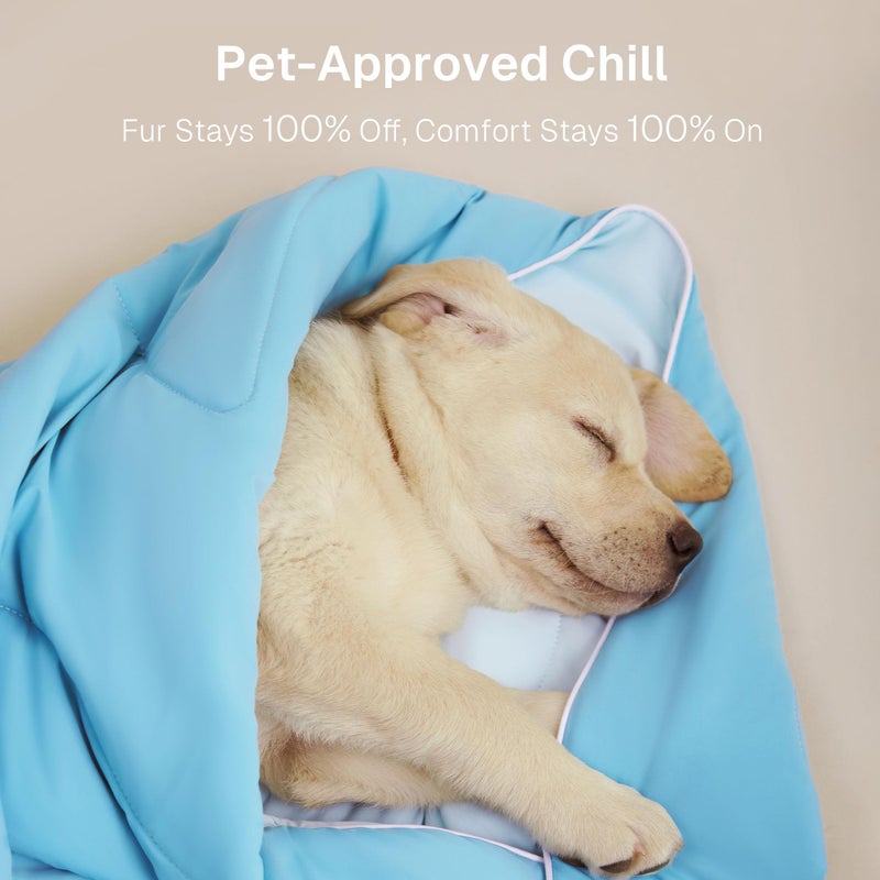 Bedtter Cooling Blankets for Hot Sleepers - Summer Blanket Thin Lightweight Breathable Soft Double Side with Bag for Travel, Cooling Comforter for Couch Sofa, Keep Cool for Night Sweats, Blue 50x60 - Image 4