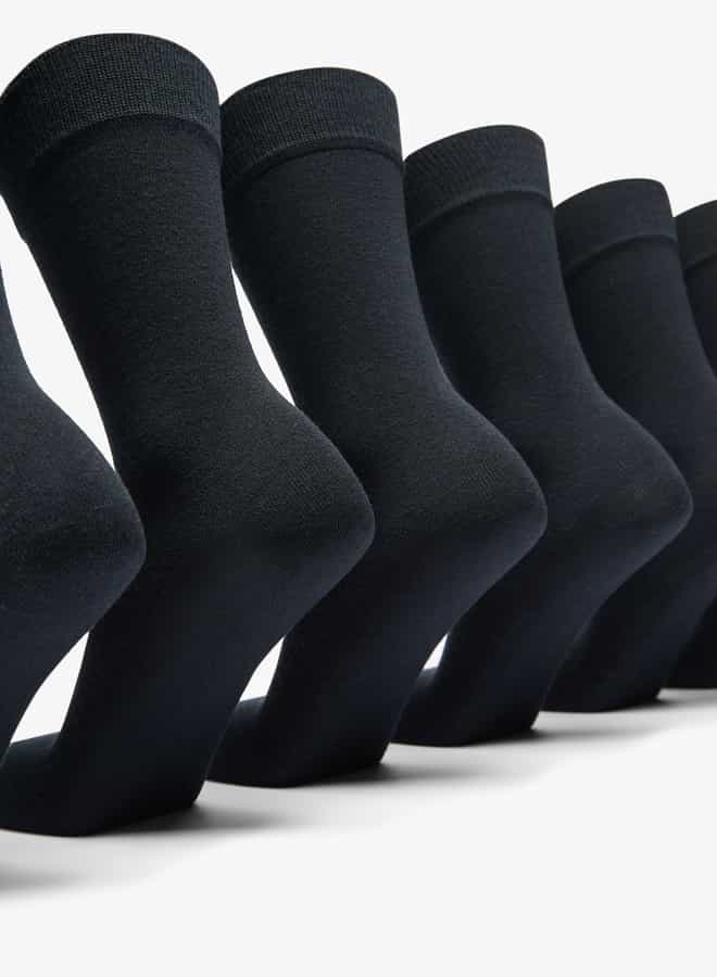 LBL by Shoexpress Men Solid Calf Length Socks - Set of 7 - Image 2