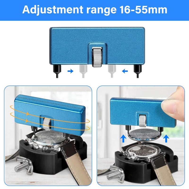 OFFCUP Watch Repair Kit, Professional Spring Bar Tool Kit, Watch Tool Kit, Wrist Watch Tool with Carrying Case - Image 5