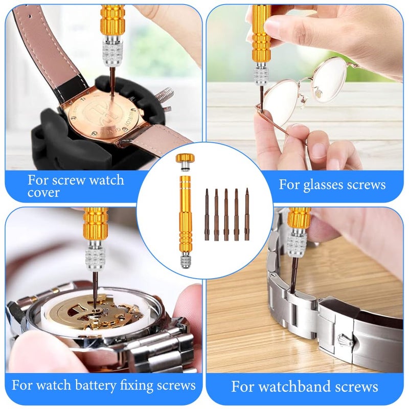 OFFCUP Watch Repair Kit, Professional Spring Bar Tool Kit, Watch Tool Kit, Wrist Watch Tool with Carrying Case - Image 4