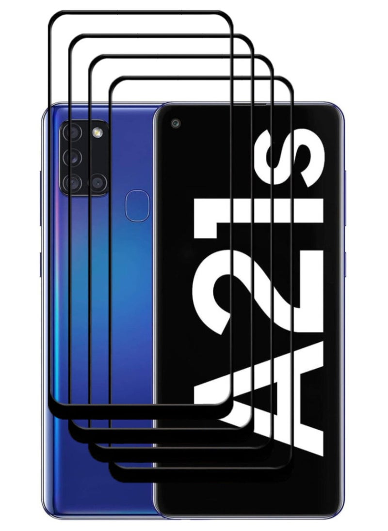 ACLIX 4 Pieces Antistatic ESD Dustproof Premium Quality High Definition Tempered Glass Screen Protector Designed For Samsung Galaxy A21s - Image 1
