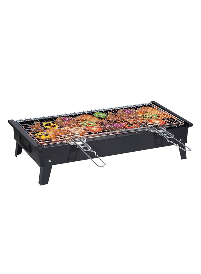 السنيدي شواية فحم للرحلات، منقل فحم للشوي، اسود، مقاس 35*70 سم - Image 4