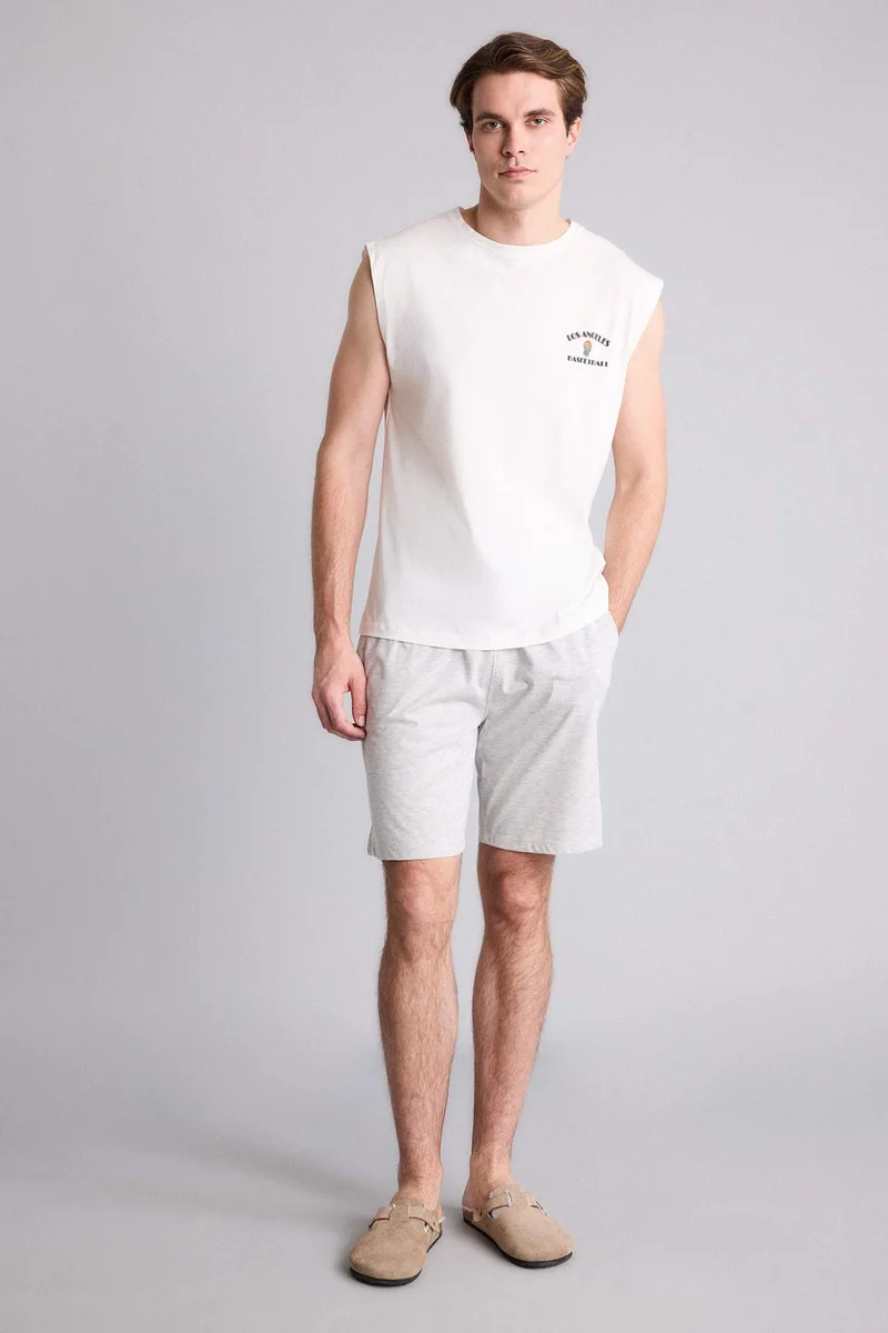 Defacto New Regular Fit T-Shirt Shorts 2 Piece Set