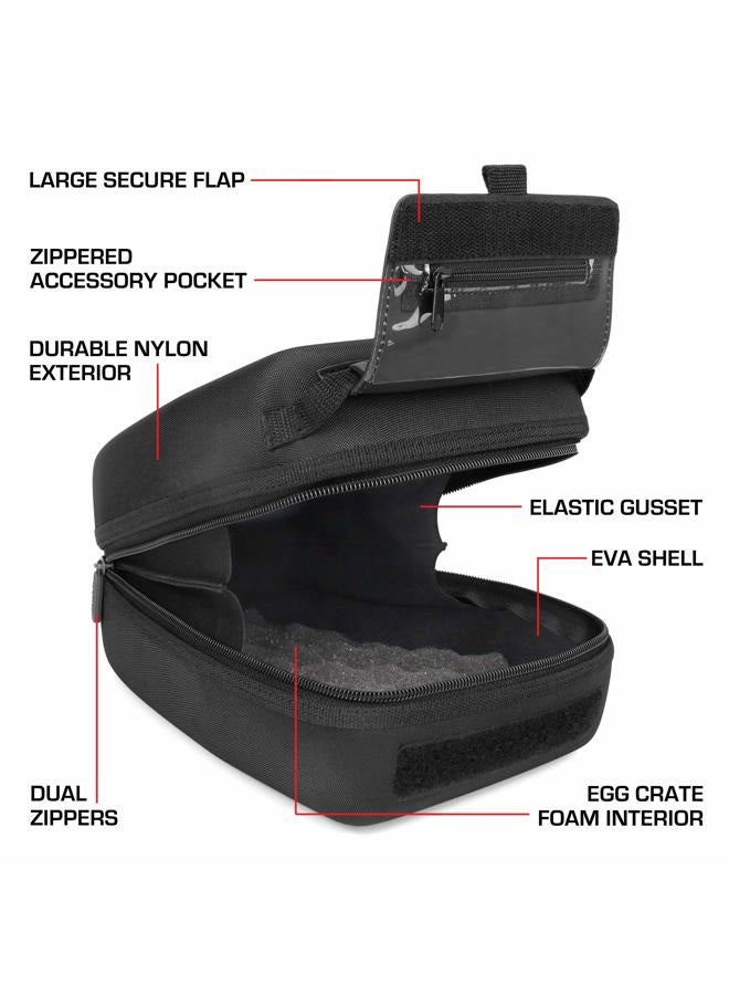 USA Gear حقيبة كاميرا DSLR ذات غلاف صلب من USA GEAR مع وصول سريع وعدسة زوم مع حماية EVA مصبوبة، داخل مبطن، حلقة حزام، ومقبض مطاطي - متوافقة مع نيكون، كانون، بينتاكس والمزيد - Image 4