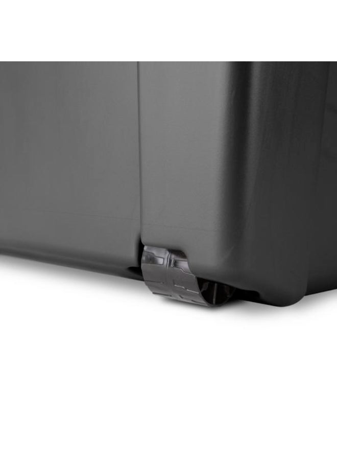 ستيريليت صندوق أقدام بعجلات بسعة 23 جالونًا، تصميم متين أسود ورمادي 7891807 - Image 4