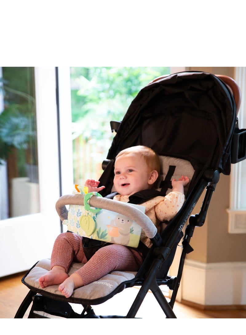 ingenuity ITY by Ingenuity Soft Book, BPA Free, Ideal for Stroller Handles and Diaper Bags, Ages 0 Months and Up- Nate  - Image 4