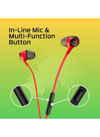 HyperX Cloud II Wired Gaming Earbuds - Red - view 3