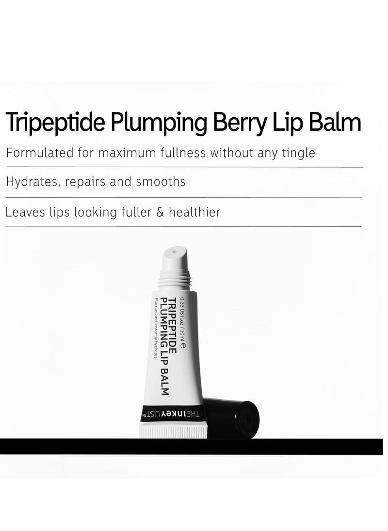The Inkey List The INKEY List Tripeptide Plumping Lip Balm 10ml, Clinically Proven Plumping Tinted Lip Care, Hydrates Dry Cracked Lips, Vegan & Cruelty Free, Berry Tint  - Image 3