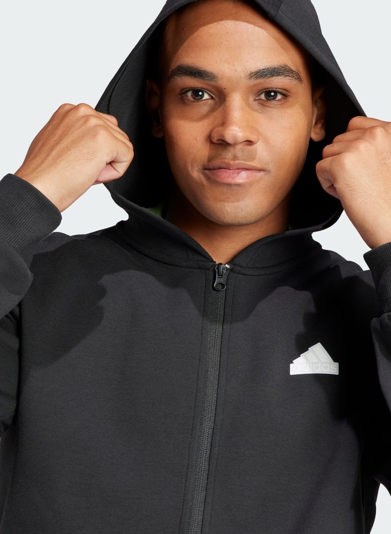 adidas هودي فيوتشور أيكونز مزين بثلاثة خطوط  - Image 3