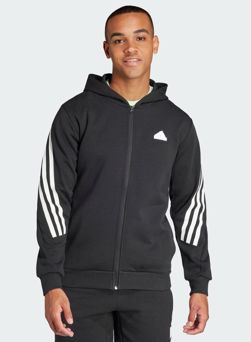 adidas هودي فيوتشور أيكونز مزين بثلاثة خطوط  - Image 1