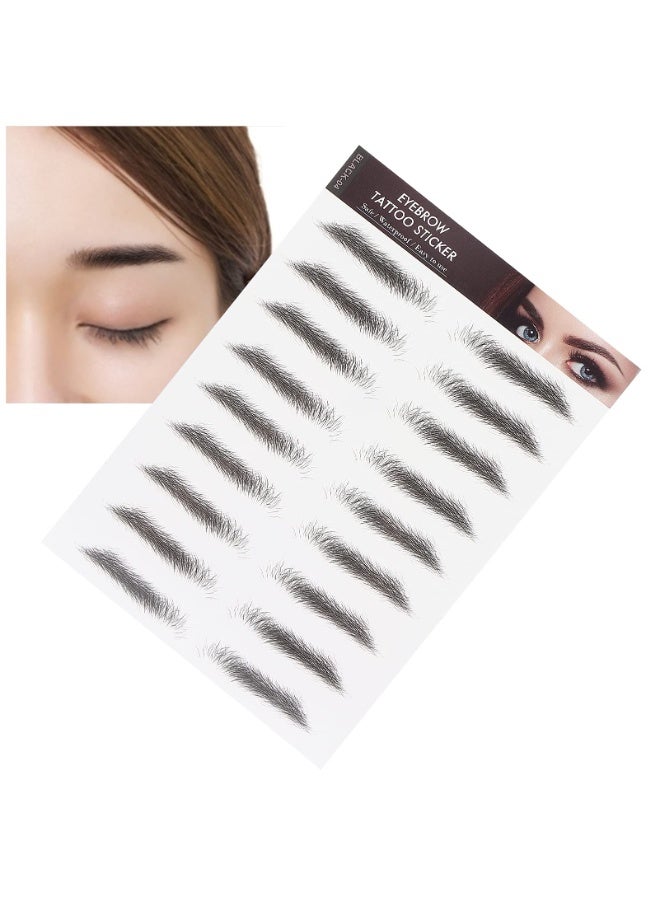 Chabeia Eyebrow Tattoo Waterproof, Sweat-proof 6D Black Eyebrow Temporary Tattoo Stickers - Natural Look, Quick Application, One-time Use, Ideal Choice For Ladies And Girls, Eyebrow Tattoo Waterproof - Image 3