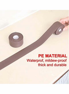 KASTWAVE Caulking Tape Strip, Anti-Mould Caulking Sealing Self-Adhesive Bathtub Caulking Tape  - Image 4