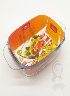 Termisil Termisil, Glass Ovenware Rectangular, 1.4L,borosilicate (heat-resistant) glass, suitable for Gas Cooker, Electrical and oven. 