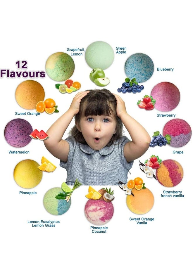 Beauenty Bath Bombs for Kids with Toys Inside - Set of 12 Bubble Bath Fizzies with Pet Toys. Gentle and Kids Safe Spa Bath Fizz Balls Kit. Birthday Gifts for Boys, Girls - Image 2