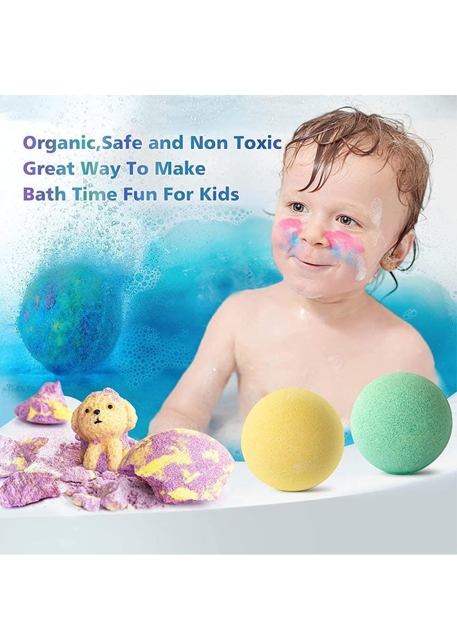 Beauenty Bath Bombs for Kids with Toys Inside - Set of 12 Bubble Bath Fizzies with Pet Toys. Gentle and Kids Safe Spa Bath Fizz Balls Kit. Birthday Gifts for Boys, Girls - Image 4