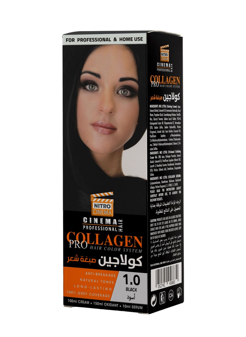 نيترو سينما  كولاجين صبغة شعر لون اسود 1.0  - Image 1