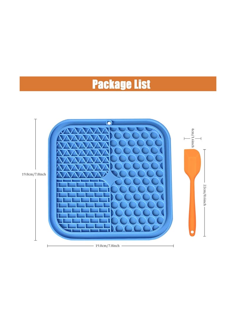 Dubkart - Dog Lick Pad, 2pcs Dog Licking Mat Slow Feeder Dispensing Treater Lick Pad Pet Treat Mat with Suction for Pet Bathing Grooming, and Dog Training - Image 1