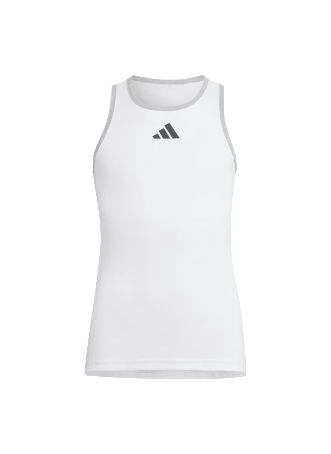 Adidas Adidas G Club Tank White Tennis Tops For Girls 116