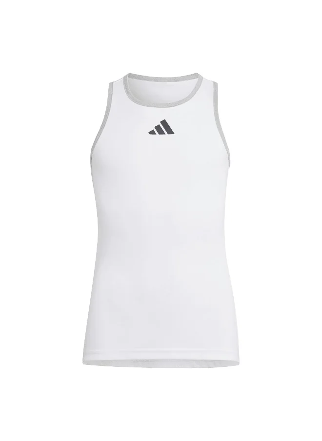 Adidas Adidas G Club Tank White Tennis Tops For Girls 116