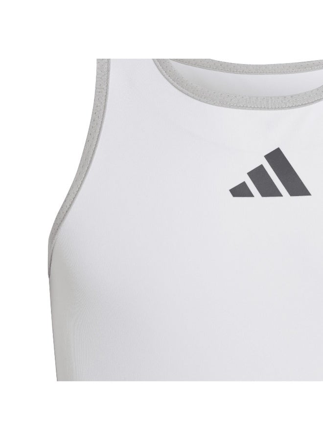 Adidas Adidas G Club Tank White Tennis Tops For Girls 116  - Image 4