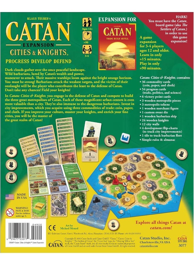 CATAN Studio CATAN Cities & Knights Board Game EXPANSION - Image 2