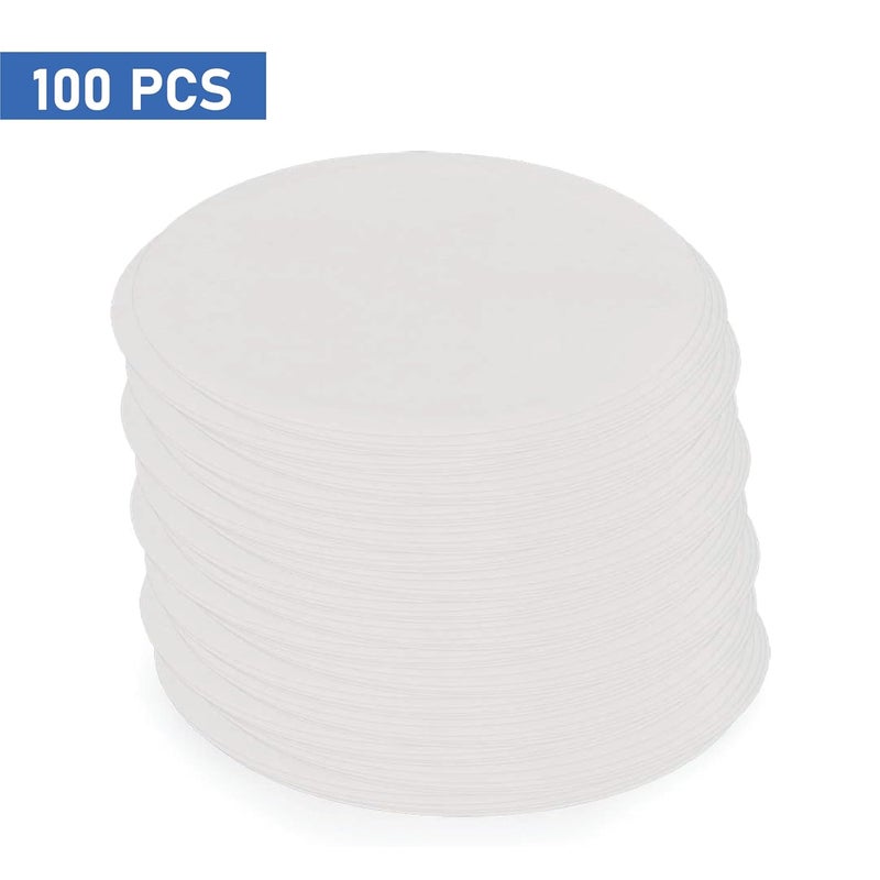 EISCO عبوة من 100 ورقة فلتر نوعية ممتازة - 11 سم، 8-10 ميكرون، ورق مختبر عالي النقاء للكيمياء، ترشيح السوائل، التجارب العلمية، البحث، الفصول الدراسية وأنشطة STEM. - Image 3