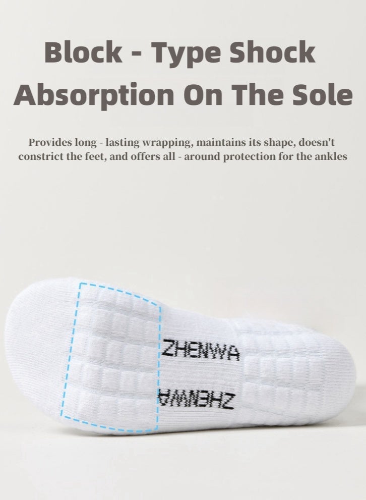 Lullaxx 4 Pairs Men's 100% cotton Athletic Ankle Socks for Men, Moisture Wicking,Odor Proof，Low Cut，breathable - Image 5