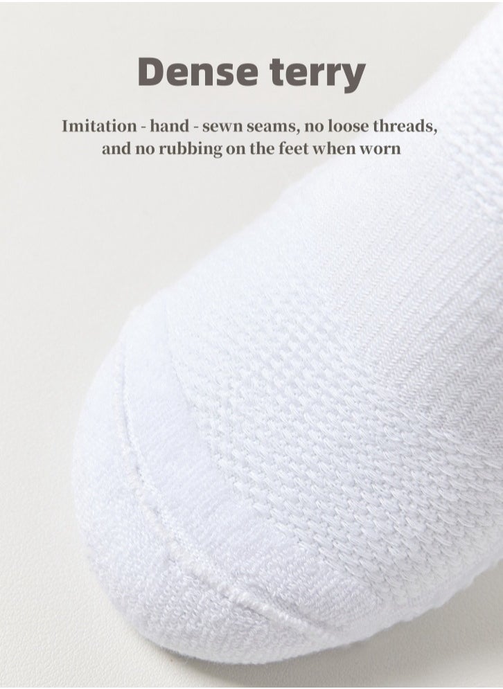 Lullaxx - Lullaxx 4 Pairs Men's 100% cotton Athletic Ankle Socks for Men, Moisture Wicking,Odor Proof，Low Cut，breathable - Image 1
