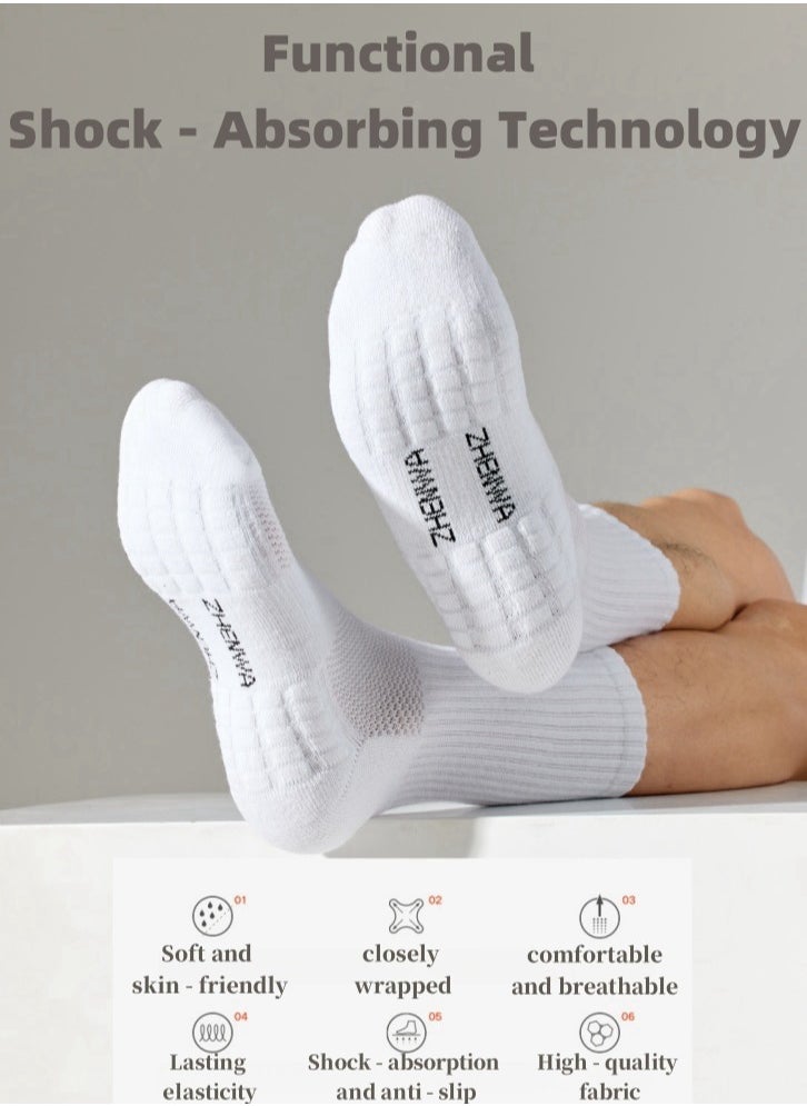 Lullaxx - Lullaxx 4 Pairs Men's 100% cotton Athletic Ankle Socks for Men, Moisture Wicking,Odor Proof，Low Cut，breathable - Image 1