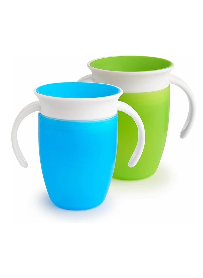 Cool Baby COOLBABY 360 Non-Leakage Baby Learning Drinking Cup For Infants Drinking Cup For Children Anti-Choking Water Cup For Children Silicone With Handle Large Diameter  - Image 1