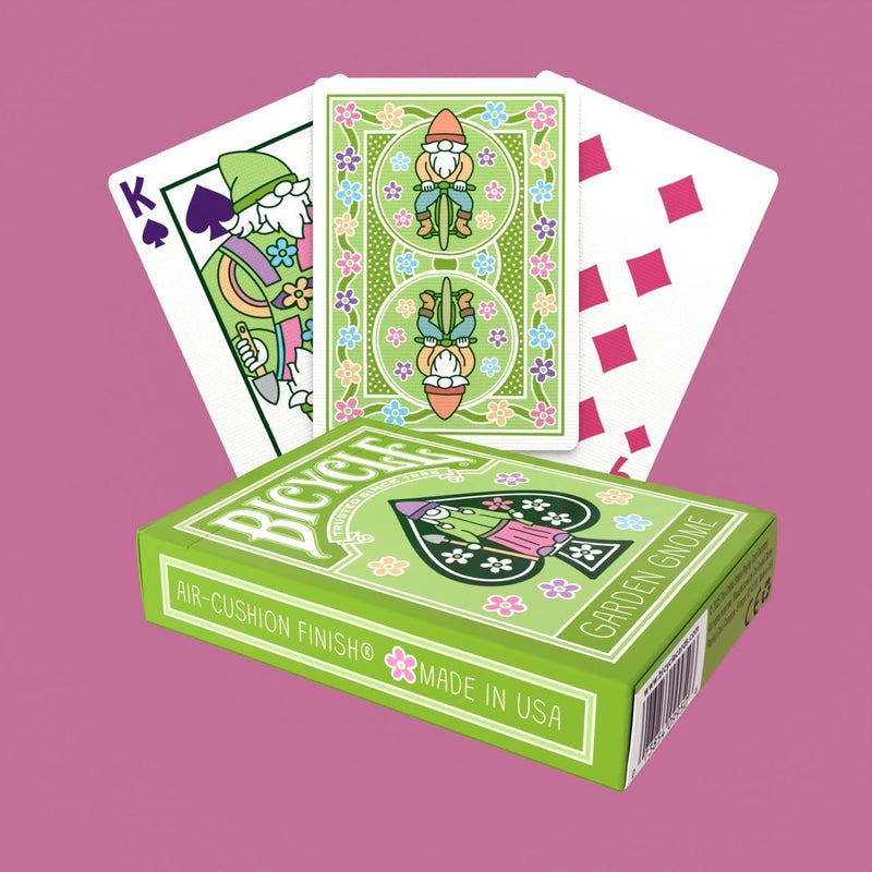 Bicycle Garden Gnome Playing Cards - Cute and Collectible Lawn Gnome Statue DÃ©cor Inspired Toys Deck of Card Game for Family Game Night or Easter Basket Stuffers for Spring Gardening Lovers - Image 4